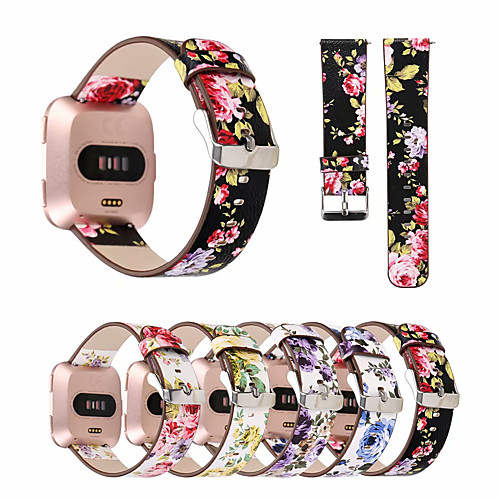 

Watch Band for Fitbit Versa Fitbit Classic Buckle Genuine Leather Wrist Strap