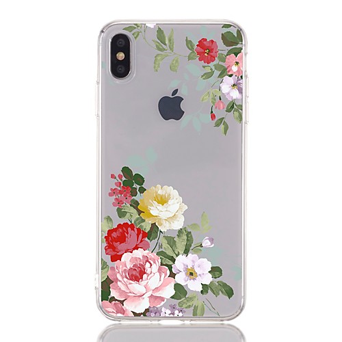 

Case For Apple iPhone 8 Plus / iPhone 6s Plus Shockproof / Transparent / Pattern Back Cover Flower Soft TPU for iPhone XS/XR/XS Max/X/5/5s/SE/6/7 Plus/8