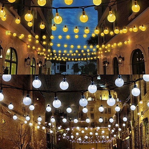 

Outdoor Solar String Light LED Solar Garden Light 7m String Lights 50 LEDs Dip Led Warm White RGB White Waterproof Party Decorative Solar Powered