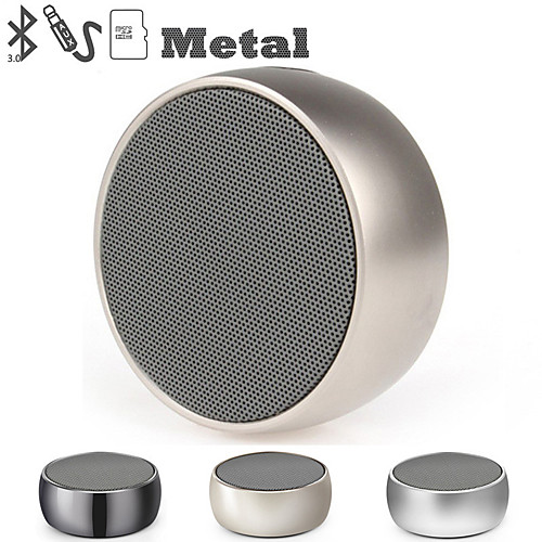 

BS01 wireless speaker metal mini portable subwoof sound with Mic TF card MP3 music play loudspeaker