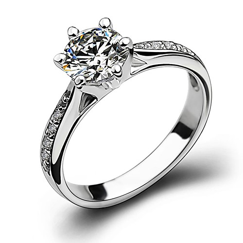 

Ring AAA Cubic Zirconia Silver Alloy Stylish Elegant 1pc 5 6 7 8 9 / Women's