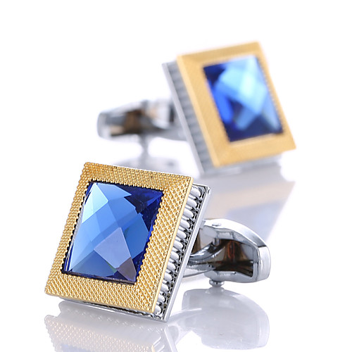 

Cufflinks Fashion Classic Crystal Brooch Jewelry Silver For Wedding Gift