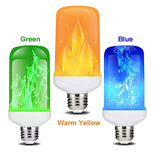 

1 PC 7W LED Flame Effect Light Bulb E27 Flickering Flame Energy Saving for Festival HalloweenChristmasPaty AC85-265V