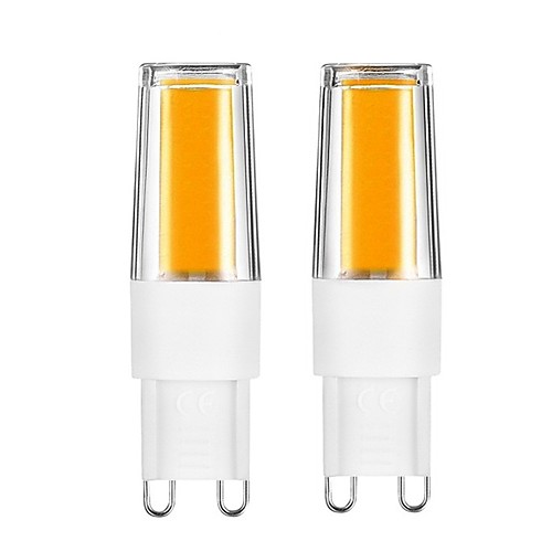 

2pcs G9 LED Bulbs 4W COB LED Light Dimmable Light Bulbs AC110V AC220V For Home Office Warm White White