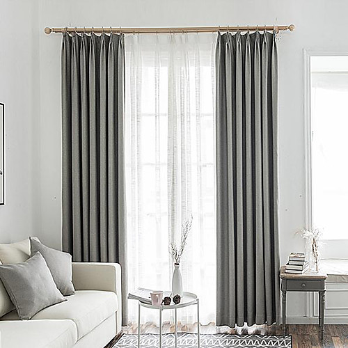 

Grid Privacy Two Panels Curtain Living Room Curtains