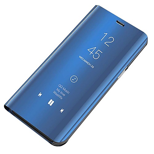 

Phone Case For Samsung Galaxy Full Body Case Flip S6 Dustproof Mirror Flip Solid Color Hard PC