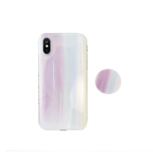 

Case For Apple iPhone XS / iPhone XR / iPhone XS Max Dustproof / Ring Holder Back Cover Color Gradient TPU