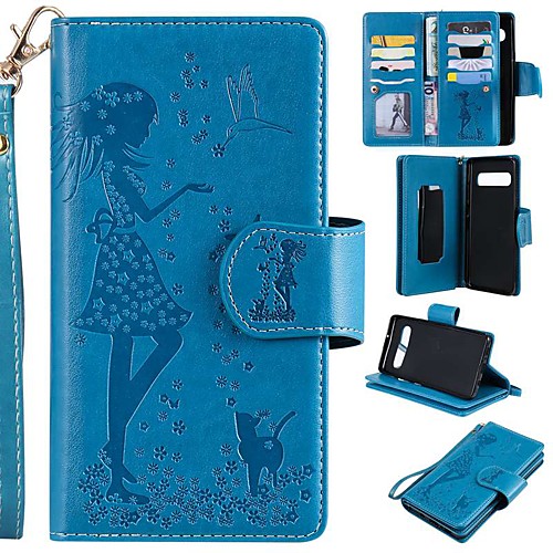 

Case For Samsung Galaxy S9 / S9 Plus / S8 Plus Wallet / Card Holder / with Stand Full Body Cases Cat / Sexy Lady Hard PU Leather