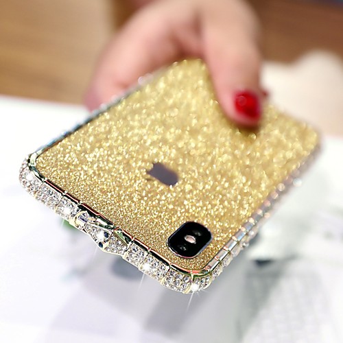 

Bling Bling Case For Apple iPhone XR Rhinestone Diamond Case Back Cover Solid Colored Hard Metal Case for iPhone XS / iPhone XS Max