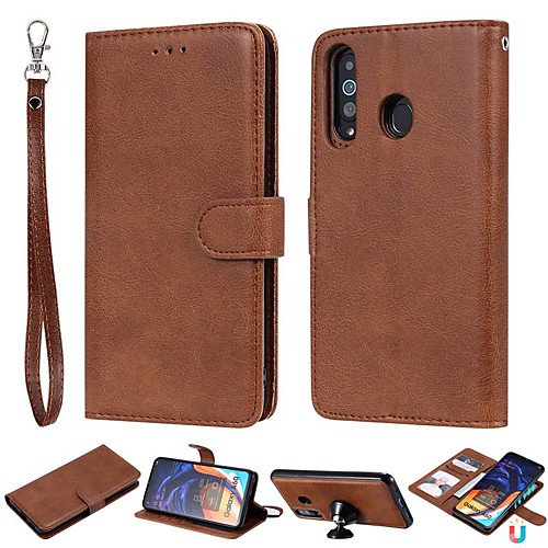 

Case For Samsung Galaxy A6 (2018) / A6 (2018) / Galaxy A7(2018) Wallet / Card Holder / with Stand Full Body Cases Solid Colored Hard PU Leather