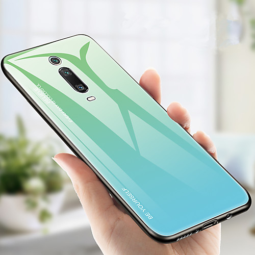 

Case For Xiaomi Xiaomi Pocophone F1 / Xiaomi Mi Mix 3 / Xiaomi Mi 9T Shockproof Back Cover Color Gradient Hard TPU / Tempered Glass