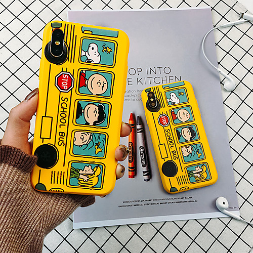 

Case For Apple iPhone XS Max / iPhone 8 Plus Shockproof Back Cover Cartoon Soft TPU for iPhone 7 / 7 Plus / 8 / 6 /6 Plus / XR / X / XS