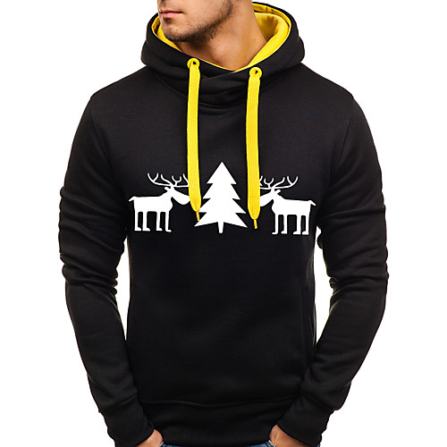 

Men's Plus Size Hoodie Solid Colored Hooded Active Casual Hoodies Sweatshirts Slim Camel Light gray Black