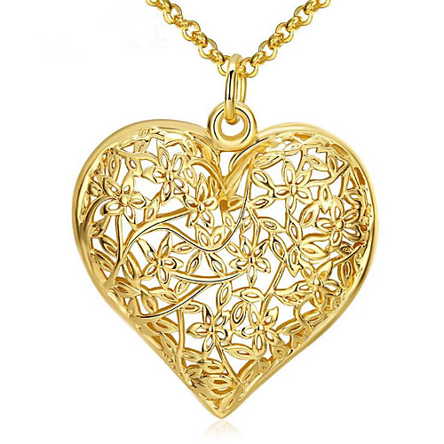 

Women's Pendant Necklace Classic Blessed Fashion Gold Plated Chrome Gold 46 cm Necklace Jewelry 1pc For Gift Daily