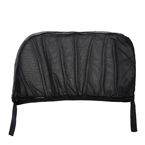 

2Pcs Car Sun Visor Rear Side Window Sun Shade Mesh Fabric Sun Visor Shade Cover Shield UV Protector Black Auto Sunshade Curtain