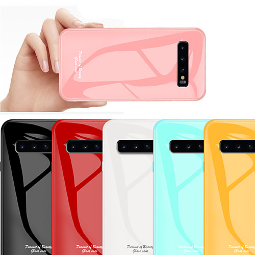 

Tempered Glass Phone Case for Samsung Galaxy S10 Plus / S10 / S10 5G / S10 E Protective Mobile Phone Cover Cases for S9 Plus / S9