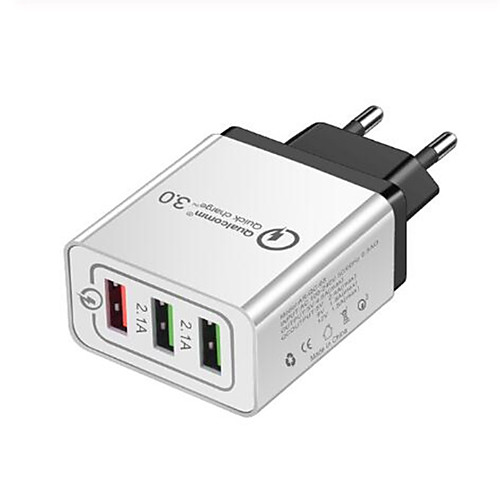 

USB Charger LITBest 3U 3 Desk Charger Station with Quick Charge 3.0 USB Charging Adapter