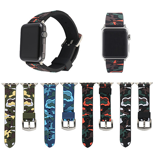 

Watch Band for Apple Watch Series 5/4/3/2/1 Apple Sport Band / Classic Buckle Silicone Wrist Strap