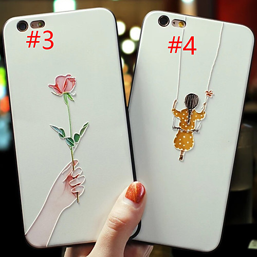 

Case For Apple iPhone 6 / iPhone XS Max Pattern Back Cover Cartoon Soft Silica Gel for iPhone 5 / iPhone SE / 5s / iPhone 6