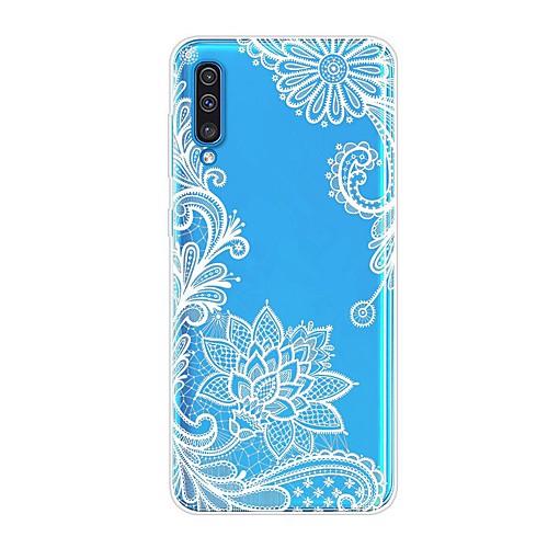 

Case For Samsung Galaxy A6 (2018) / A6 (2018) / Galaxy A7(2018) Shockproof / Transparent / Pattern Back Cover Flower TPU