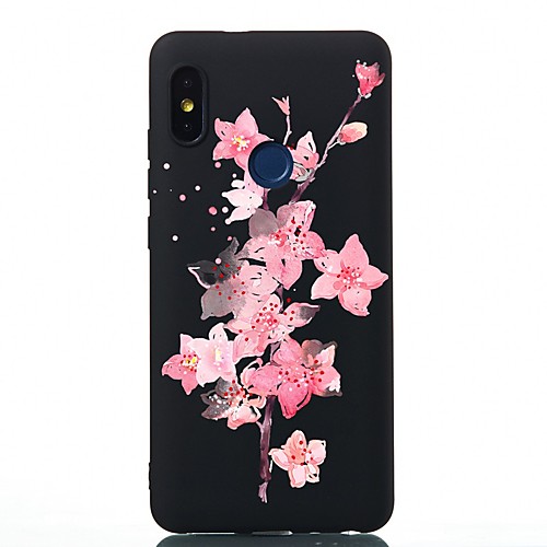 

Case For Xiaomi Xiaomi Redmi Note 4X / Redmi 6 / Redmi 5A Shockproof / Frosted / Pattern Back Cover Flower TPU