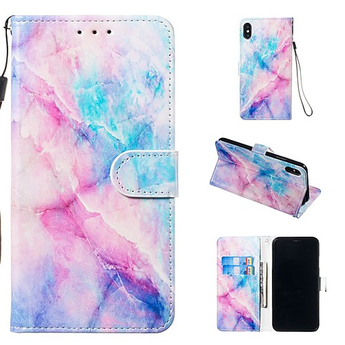 

Case For Apple iPhone XR / iPhone XS Max Magnetic / Flip / with Stand Full Body Cases Marble Hard PU Leather for iPhone 5/SE / 5s/6/6s Plus/7/8 Plus/XS/X