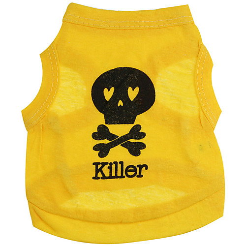 

Dog Vest Puppy Clothes Quotes & Sayings Skull Casual / Daily Simple Style Dog Clothes Puppy Clothes Dog Outfits Black / White Black Purple Costume for Girl and Boy Dog Cotton XS S M L