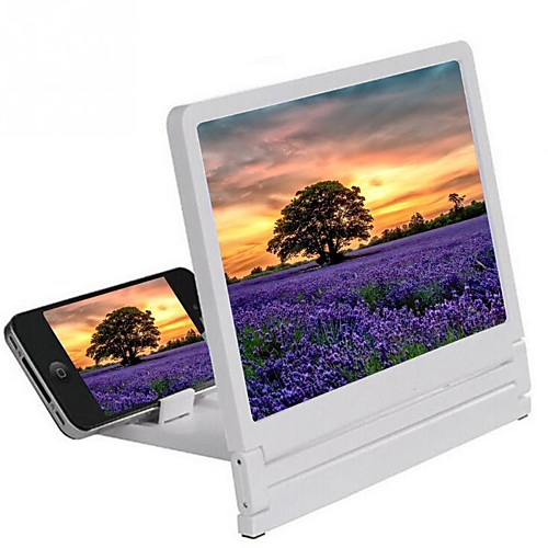 

NEW 3D Mobile Phone Holder Magnifier Screen Amplifier Video Screen Amplifier Folding Enlarged Expander Stand Holder for iPhone Samsung for Bed Office
