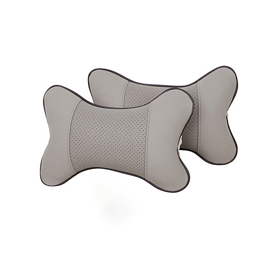 

Car Seat PU Leather Pillow Soft Headrest Cushion Pad Memory Foam Head Neck Protector