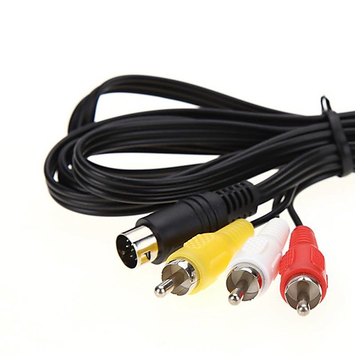 

LITBest S-Video Connect Cable, S-Video to 3RCA Connect Cable Male - Female <1m / 3ft