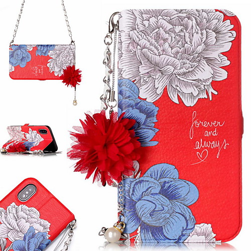 

Case For Apple iPhone XS Max / iPhone 8 Plus Shockproof / Wallet Full Body Cases Flower Soft PU Leather for iPhone 7 / 7 Plus / 8 / 6 /6 Plus / XR / X / XS / 5 / SE