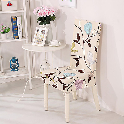 

Floral Print Chair Cover Stretch Removable Washable Dining Room Chair Protector Slipcovers Home Decor Dining Room Seat Cover