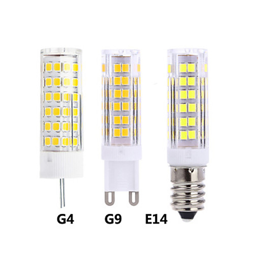 

5pcs 7 W LED Bi-pin Lights 300 lm E14 G9 G4 T 75 LED Beads SMD 2835 Warm White White 220-240 V 12 V