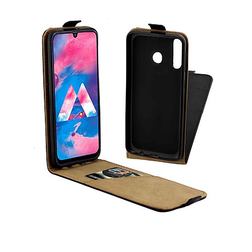 

Case For Samsung Galaxy Galaxy M10(2019) / Galaxy M20(2019) / Galaxy M30(2019) Card Holder / Shockproof / Flip Full Body Cases Solid Colored Hard Genuine Leather