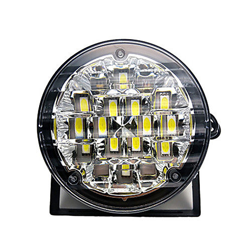 

2pcs 12V 18LED DRL Round Car Fog Lamp Driving Daytime Running Light Bright White