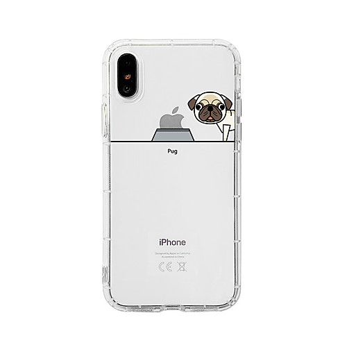 

Case For Apple iPhone XS / iPhone XR / iPhone XS Max Shockproof / Dustproof / Transparent Back Cover Dog / Transparent / Cartoon TPU