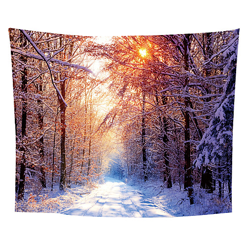 

Garden Theme / Floral Theme Wall Decor Polyester Mediterranean / Modern Wall Art, Wall Tapestries Decoration
