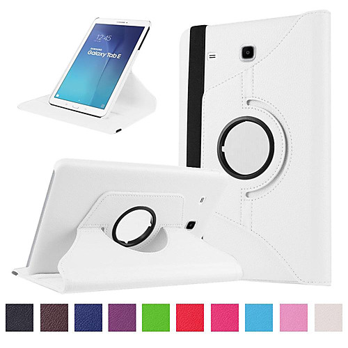 

Phone Case For Samsung Galaxy Full Body Case Tab E 9.6 Card Holder Shockproof Solid Colored Hard PU Leather