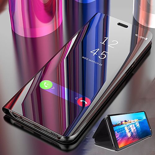 

Phone Case For Xiaomi Full Body Case Flip Xiaomi Mi 9T Pro Xiaomi Mi 9T Redmi K20 Pro Redmi K20 Mirror Flip Auto Sleep / Wake Up Solid Color Hard PC