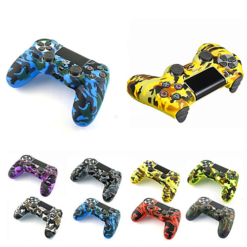 

Silicone Rubber Cover Skin case Anti-Slip Water Transfer Customize Camouflage for PS4/SLIM/PRO