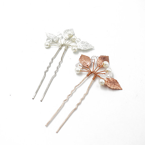 

Alloy Hair Stick / Hair Accessory with Metal 1 pc Wedding Headpiece
