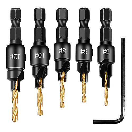 

Countersink Drill Woodworking Drill Bit 5PCS