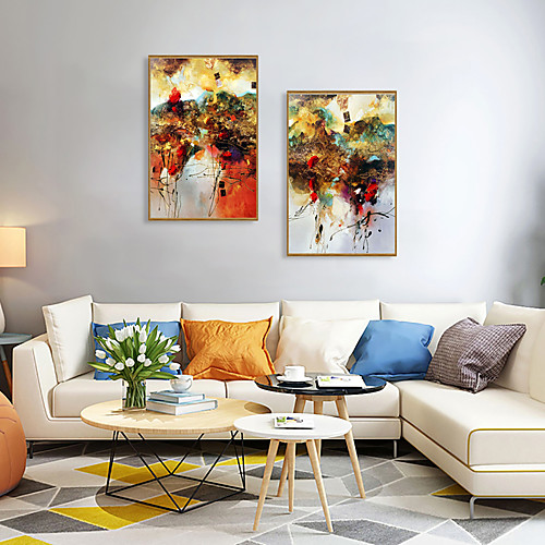 

2 Panel Wall Art Canvas Prints Painting Artwork Picture Abstract Home Decoration Décor Stretched Frame Ready to Hang