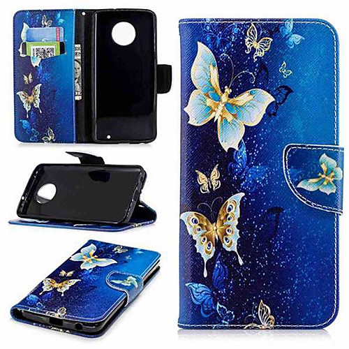 

Case For Motorola MOTO G6 / Moto G6 Plus Magnetic / Flip / with Stand Full Body Cases Butterfly Hard PU Leather for Moto G5 / Moto G5 Plus / Moto G5s