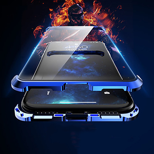 

Case For Apple iPhone XS / iPhone XR / iPhone XS Max Flip / Magnetic Back Cover Solid Colored / Transparent Aluminium