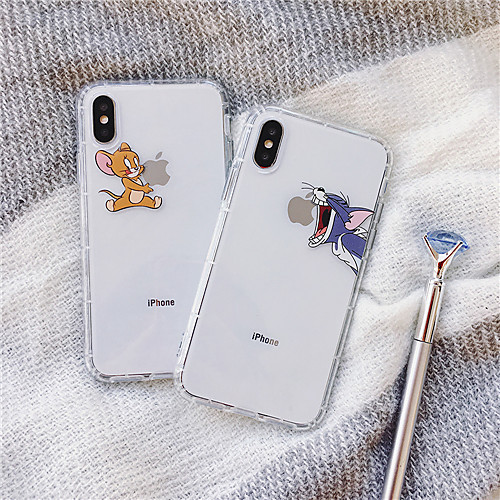 

Case For Apple iPhone XS / iPhone XR / iPhone XS Max Shockproof / Dustproof / Transparent Back Cover Transparent / Cartoon TPU