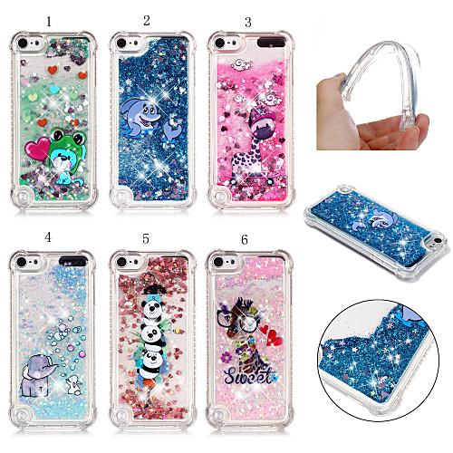 

Case For Apple iPhone XS / iPhone XR / iPhone XS Max Shockproof / Dustproof / Flowing Liquid Back Cover 3D Cartoon / Glitter Shine Soft TPU