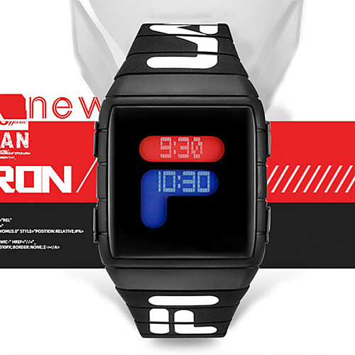 

Men's Digital Watch Digital Sporty Stylish Silicone Black / Blue / Red 30 m Water Resistant / Waterproof New Design LCD Digital Casual Fashion - Black Red Blue One Year Battery Life