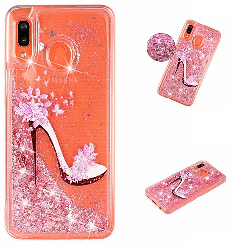 

Case For Samsung Galaxy A6 (2018) / A6 (2018) / Galaxy A7(2018) Shockproof / Flowing Liquid / Pattern Back Cover Glitter Shine Soft TPU