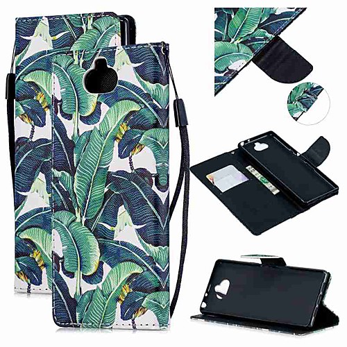 

Case For Sony Sony Xperia 10 / Sony Xperia XZ3 / Xperia XZ2 Compact Wallet / Card Holder / Shockproof Full Body Cases Tree PU Leather